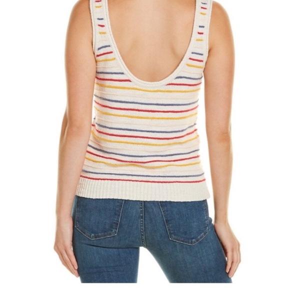 NWT Madewell Scoop Sweater Tank in Allgood Stripe - Picture 9 of 11